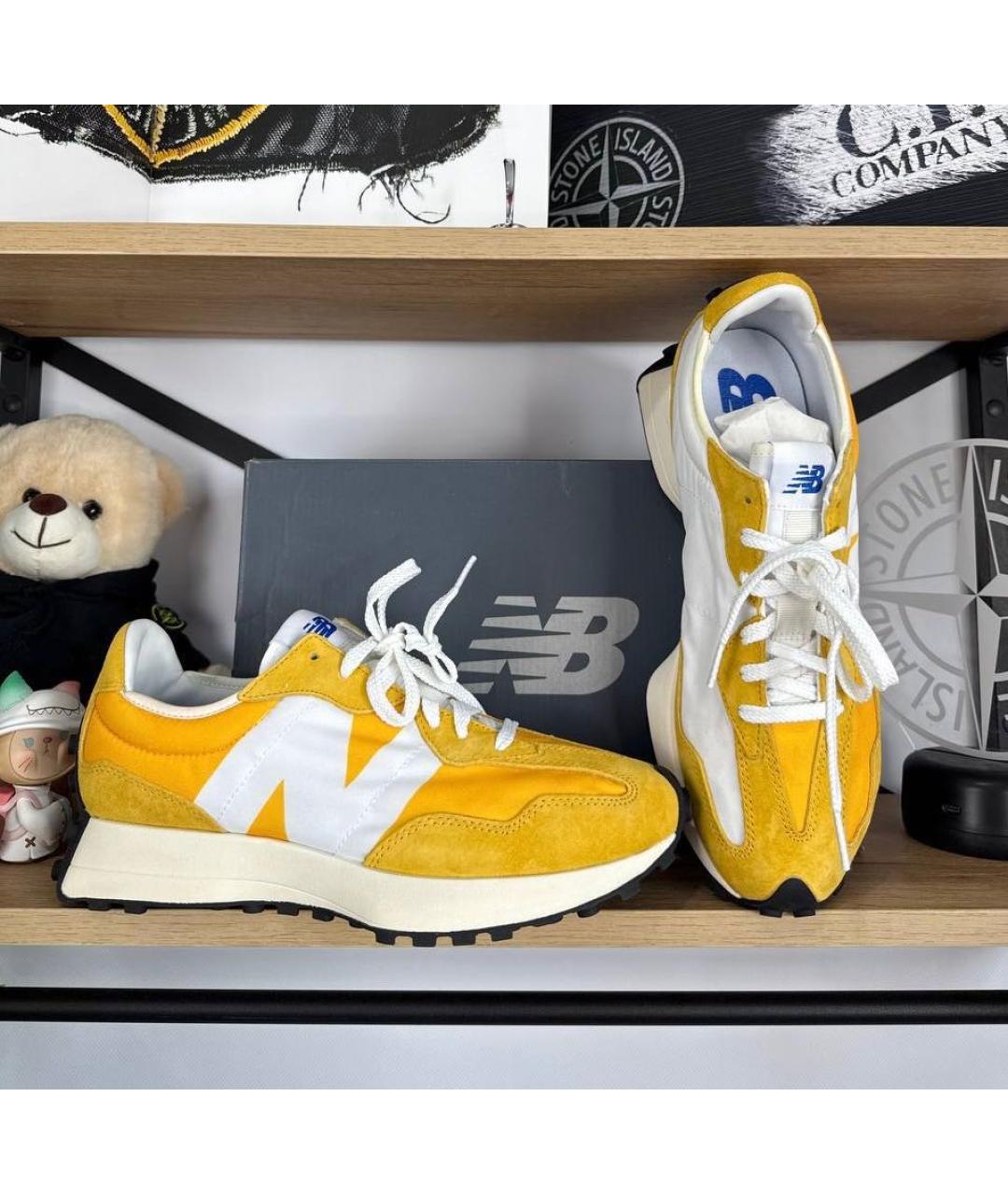 NEW BALANCE Желтые замшевые низкие кроссовки / кеды, фото 8