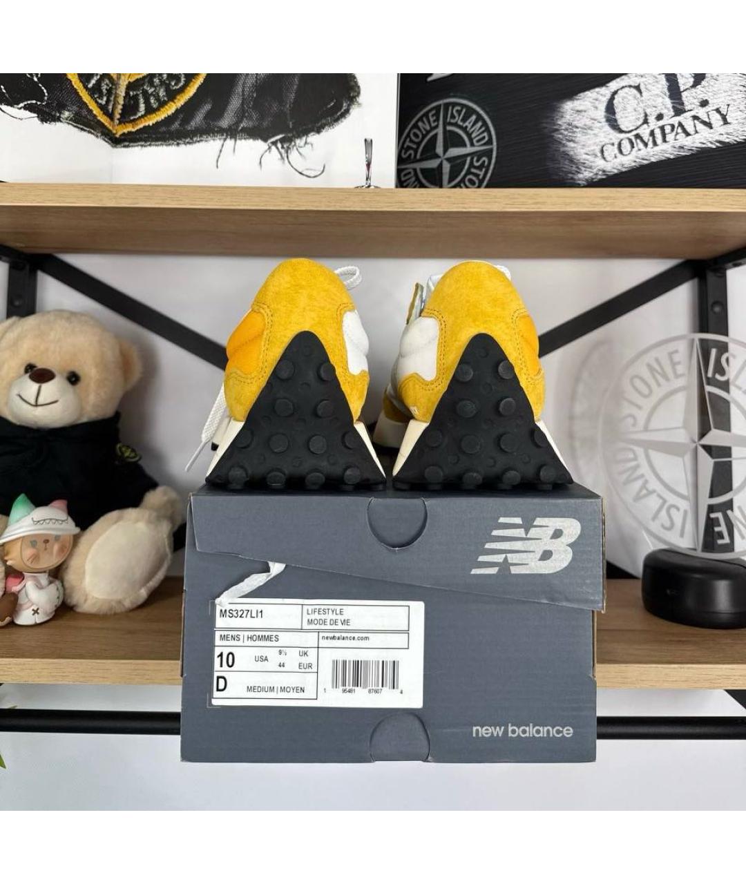 NEW BALANCE Желтые замшевые низкие кроссовки / кеды, фото 7