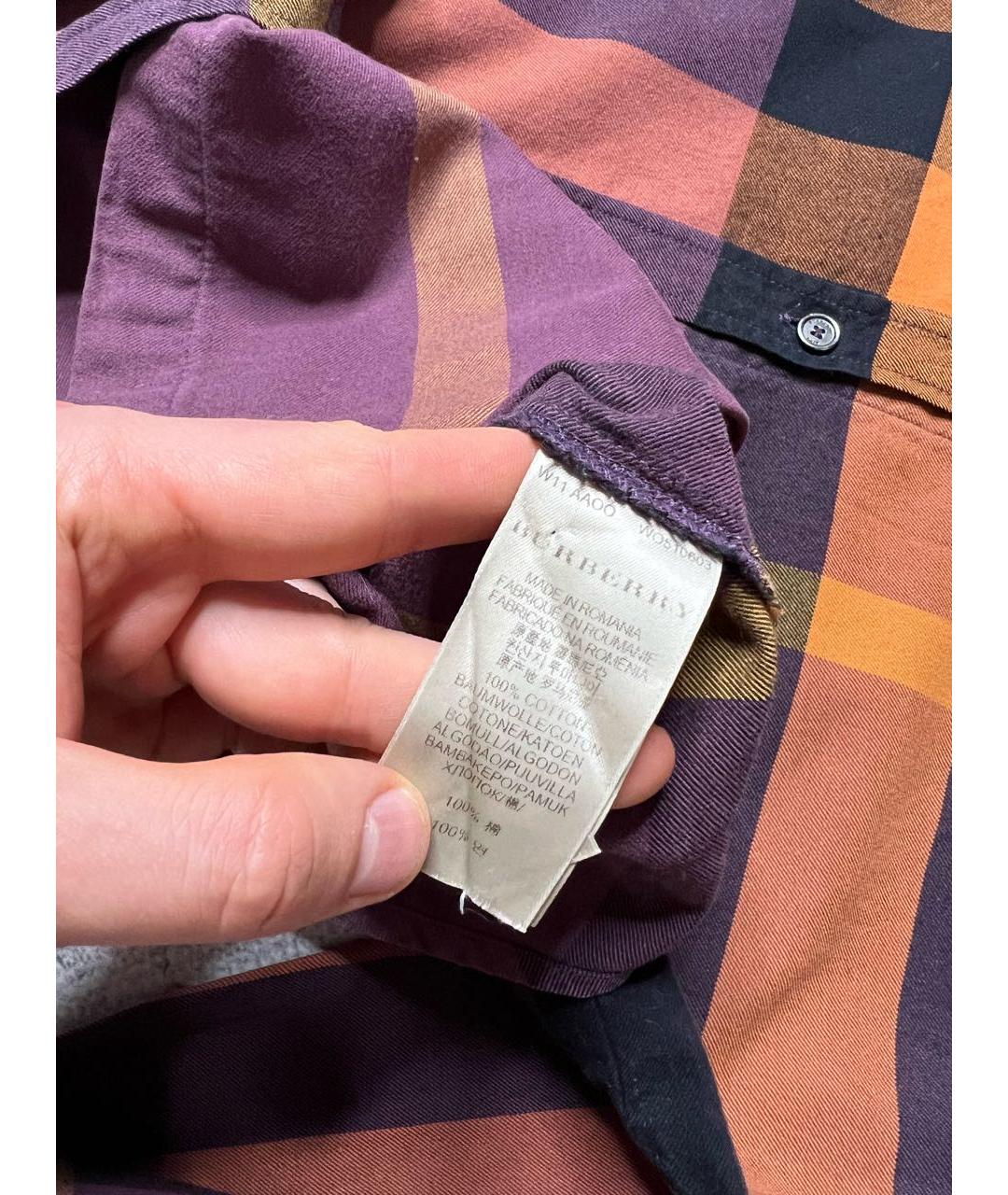 BURBERRY Мульти хлопковая рубашка, фото 6