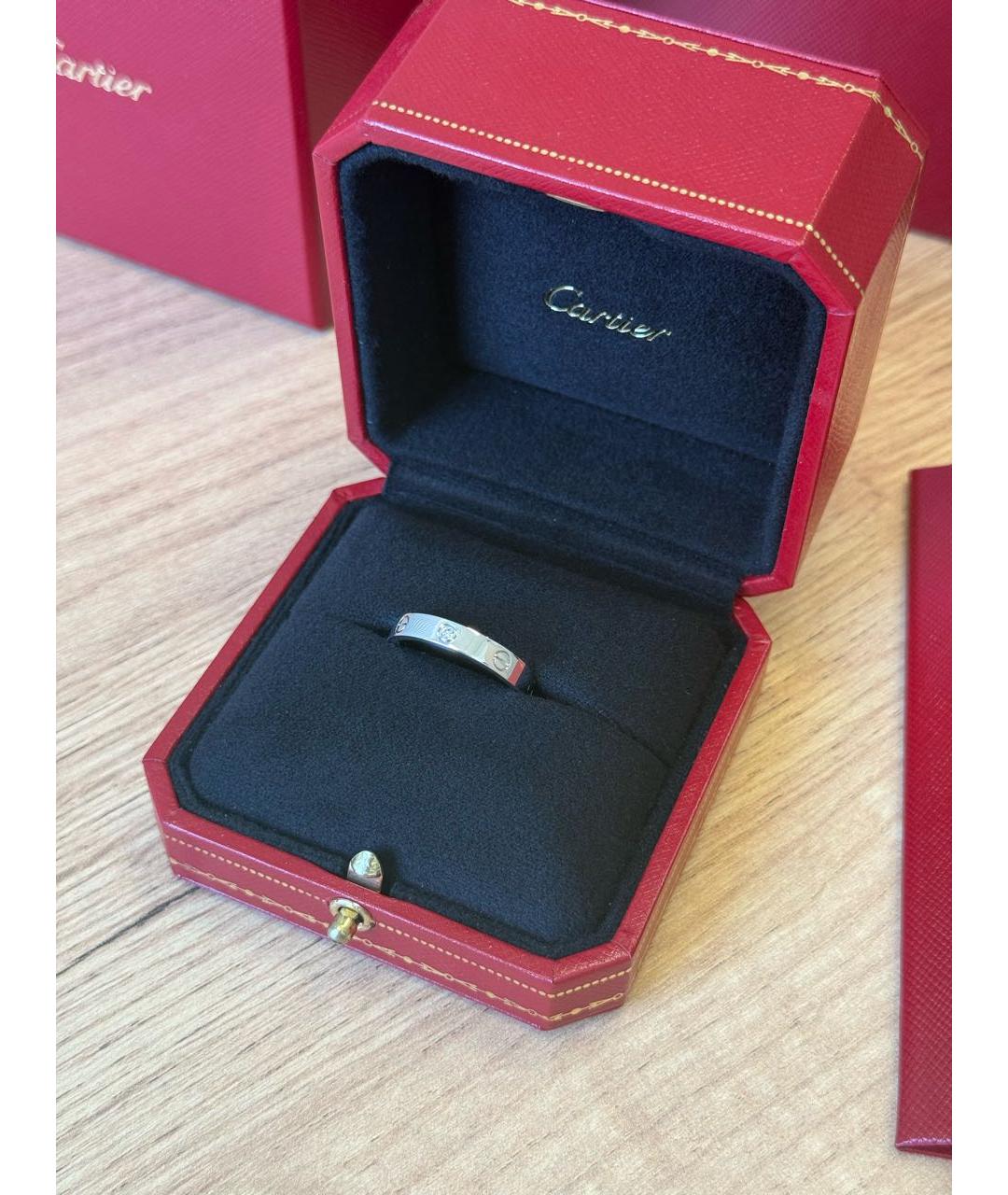 CARTIER Белое кольцо из белого золота, фото 4