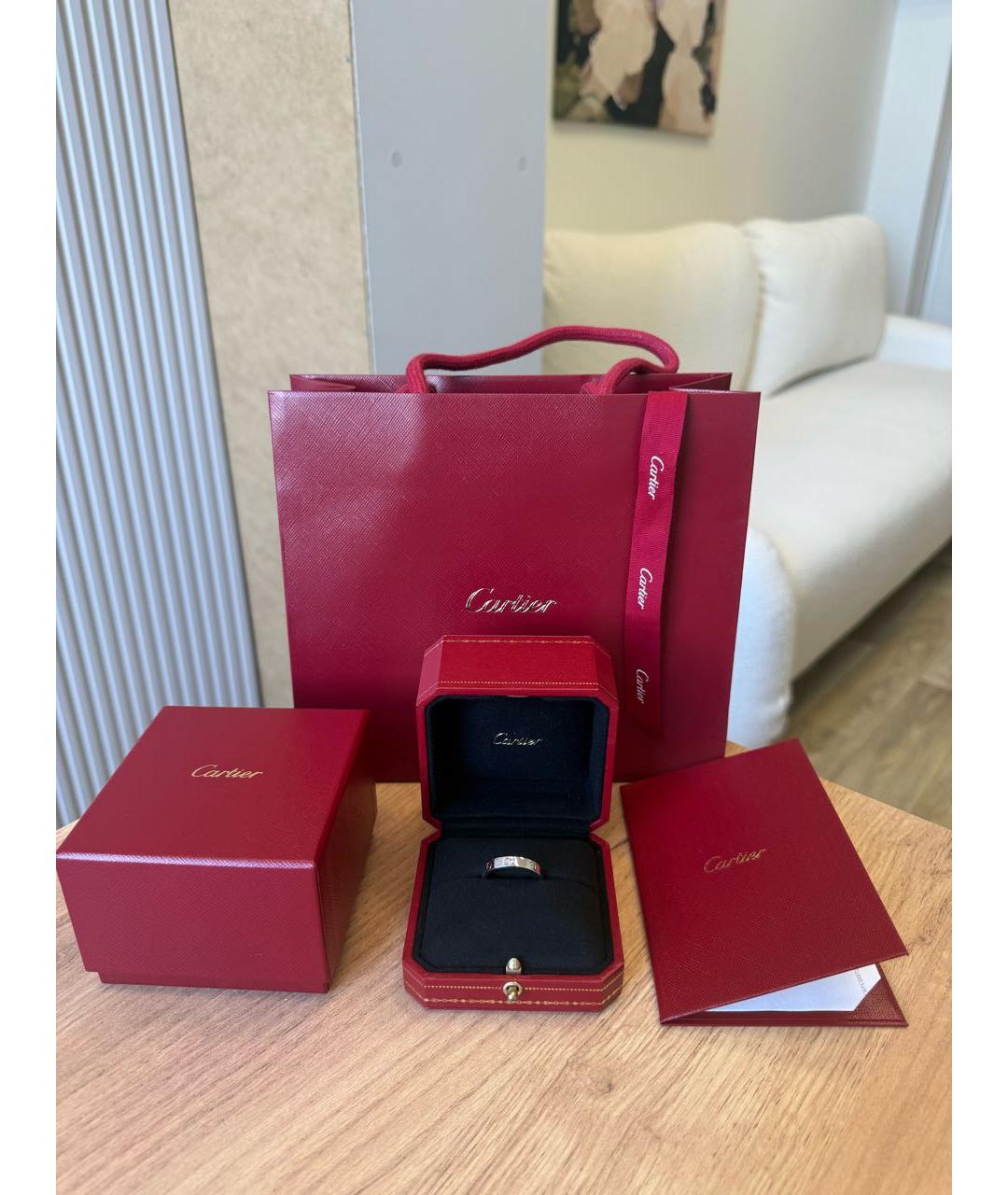 CARTIER Белое кольцо из белого золота, фото 2