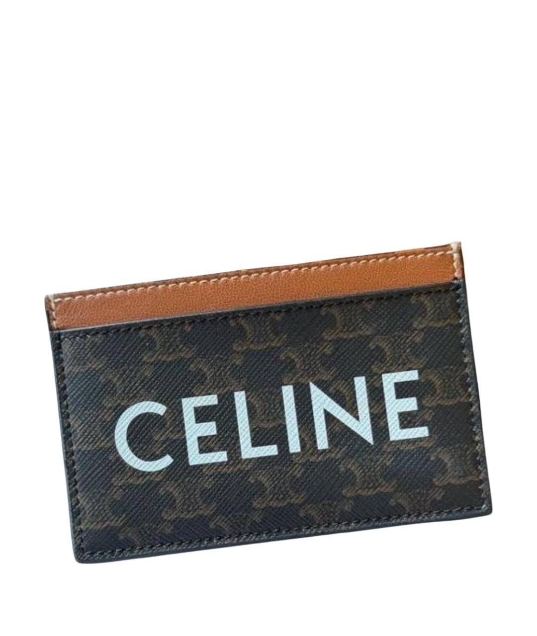 CELINE Коричневый кардхолдер, фото 1