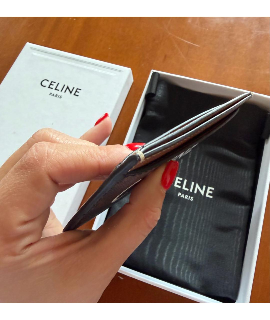 CELINE Коричневый кардхолдер, фото 7