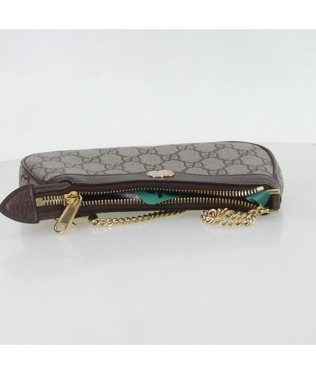 GUCCI Бежевая канва сумка с короткими ручками, фото 5