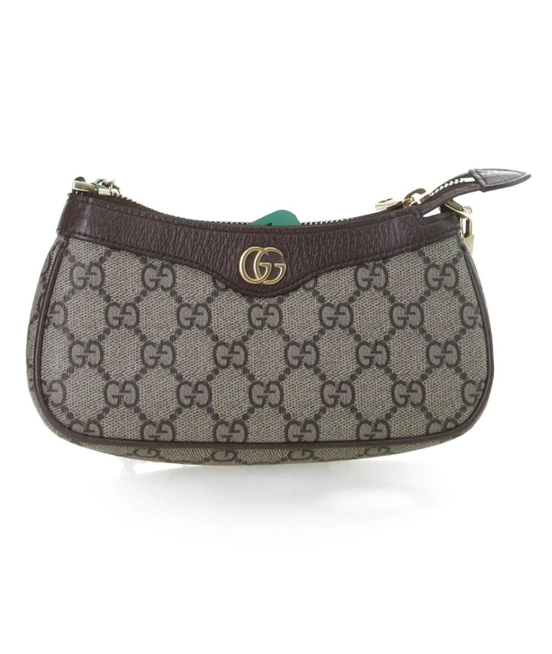 GUCCI Бежевая канва сумка с короткими ручками, фото 2