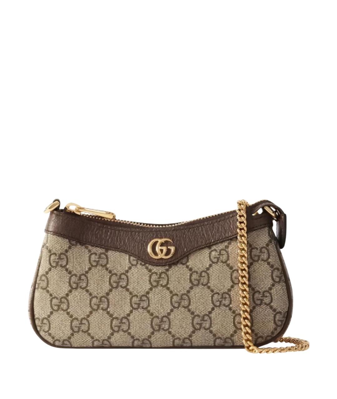 GUCCI Бежевая канва сумка с короткими ручками, фото 1