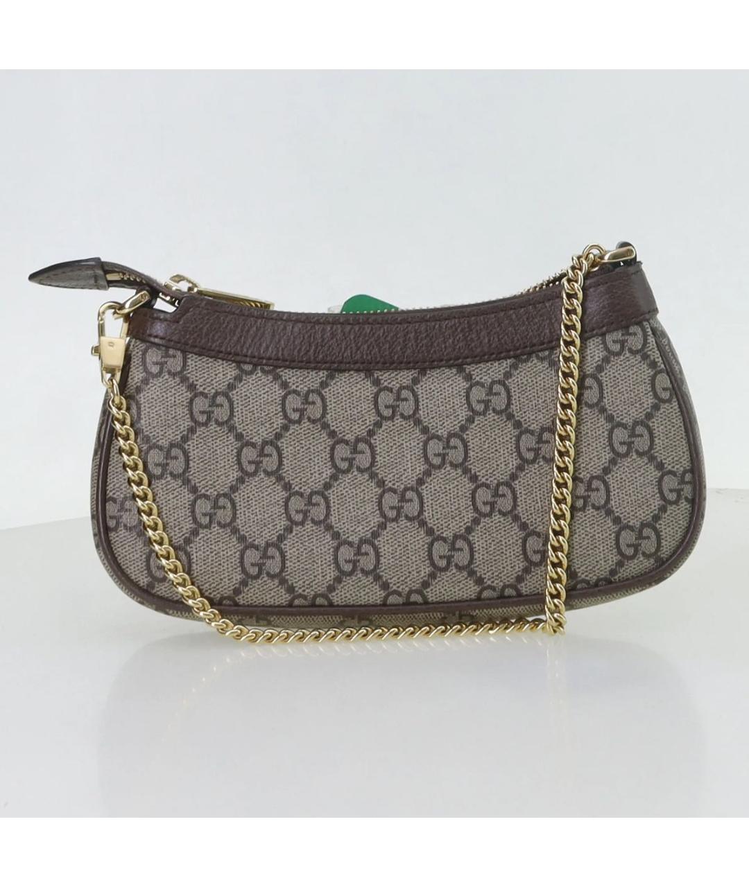 GUCCI Бежевая канва сумка с короткими ручками, фото 4