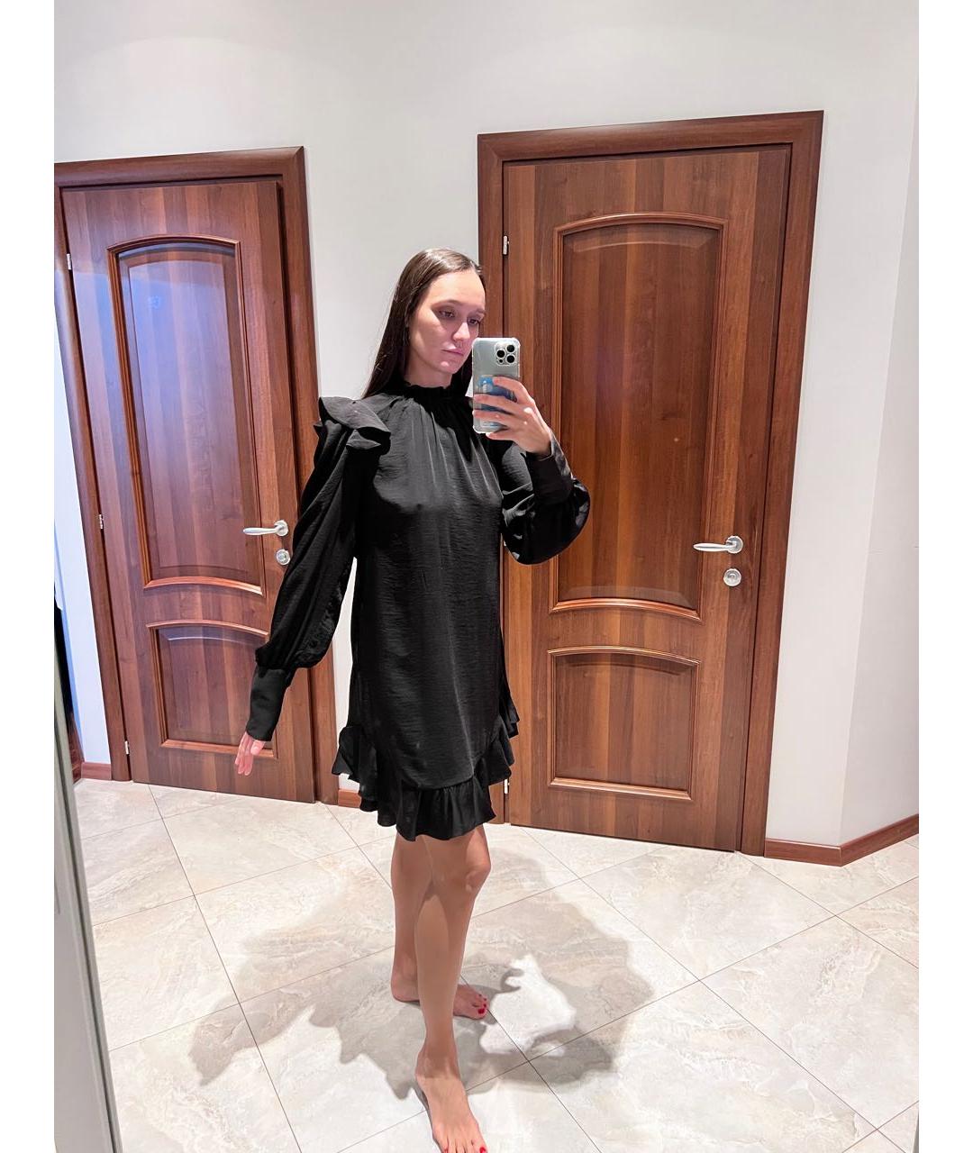ZADIG & VOLTAIRE Черное полиэстеровое коктейльное платье, фото 5