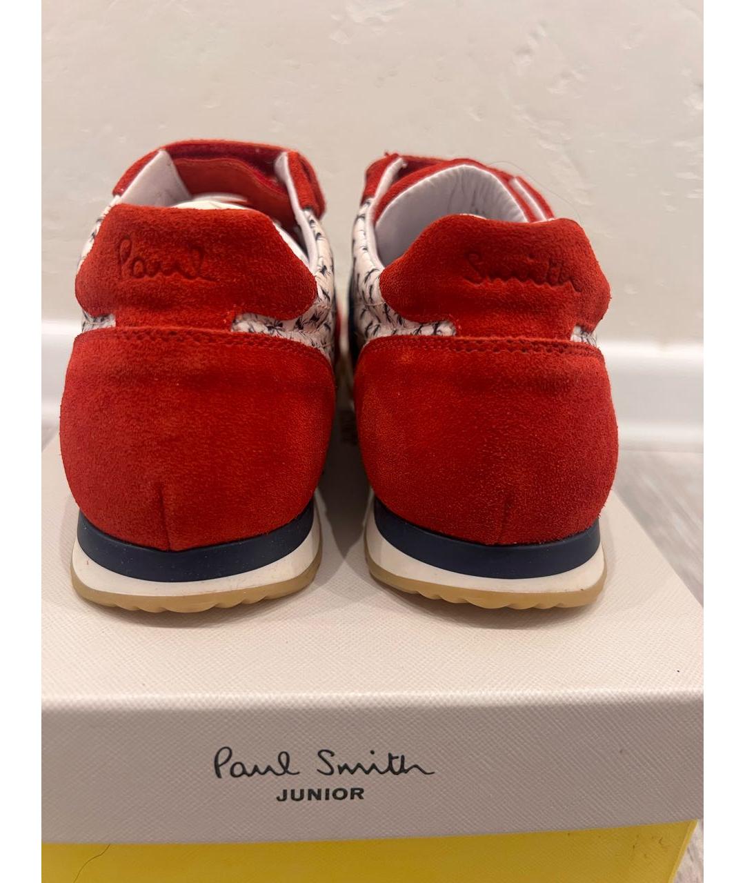 PAUL SMITH Красные замшевые кеды, фото 4