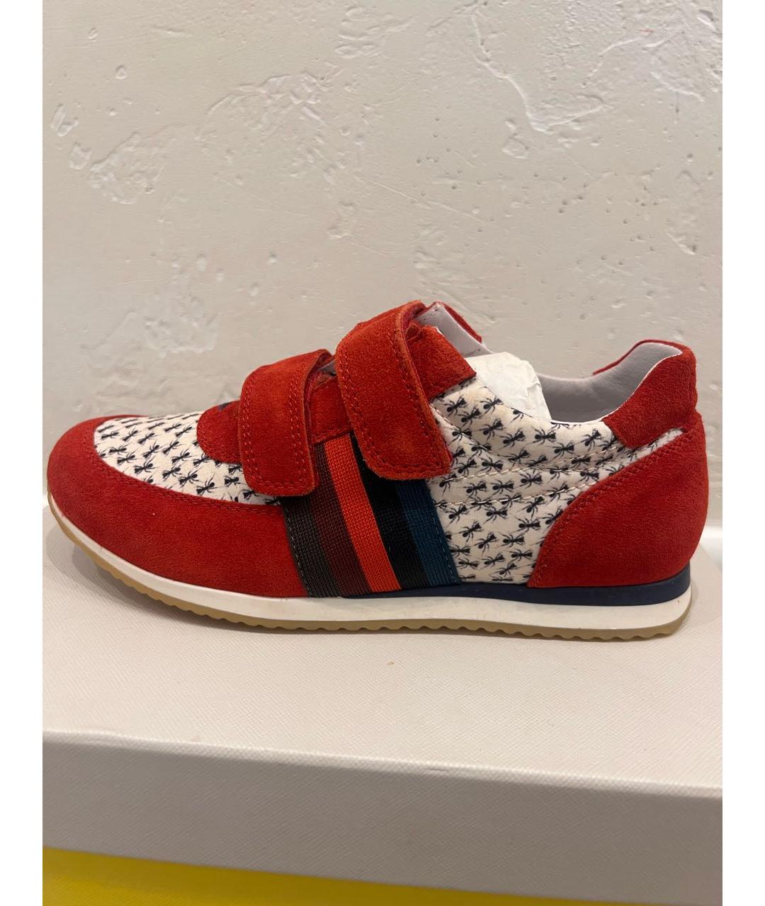 PAUL SMITH Красные замшевые кеды, фото 7