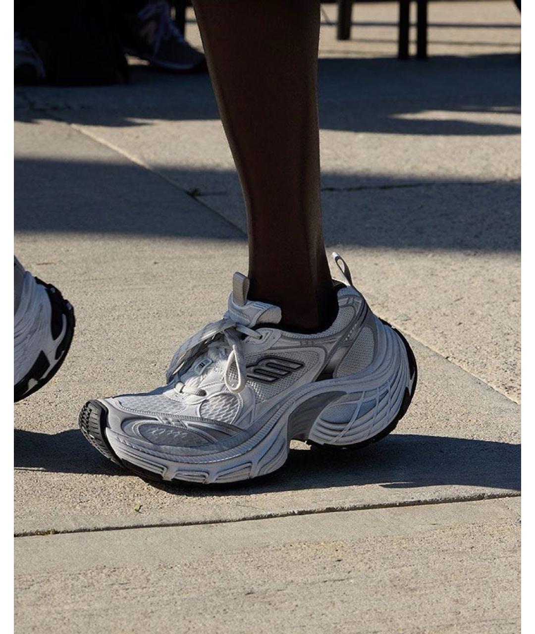 BALENCIAGA Белые текстильные кроссовки, фото 7