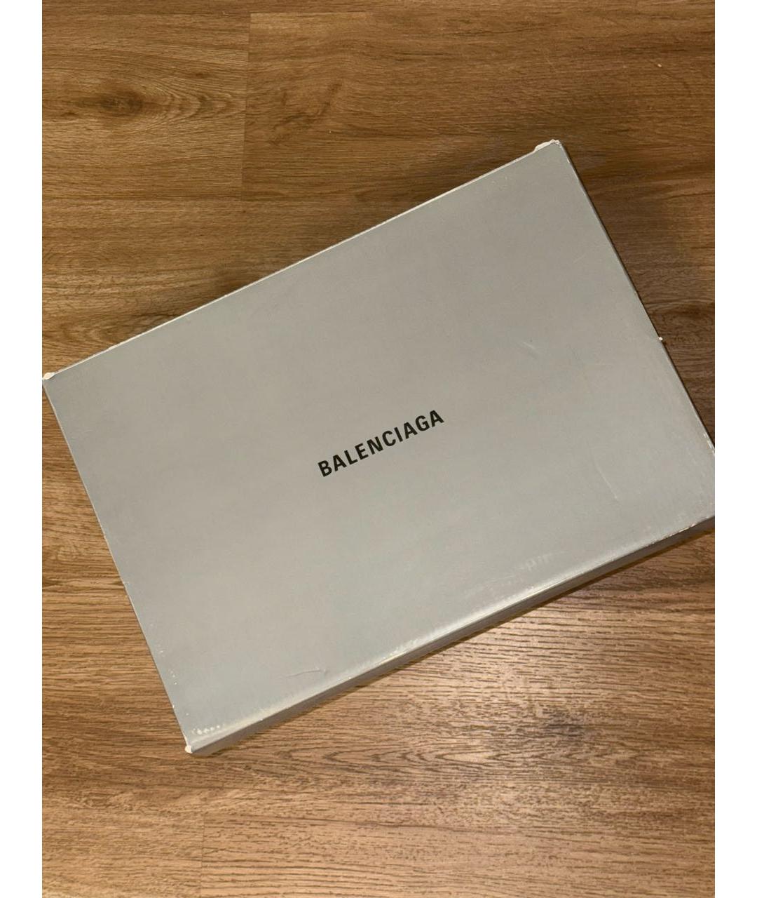 BALENCIAGA Белые текстильные кроссовки, фото 5