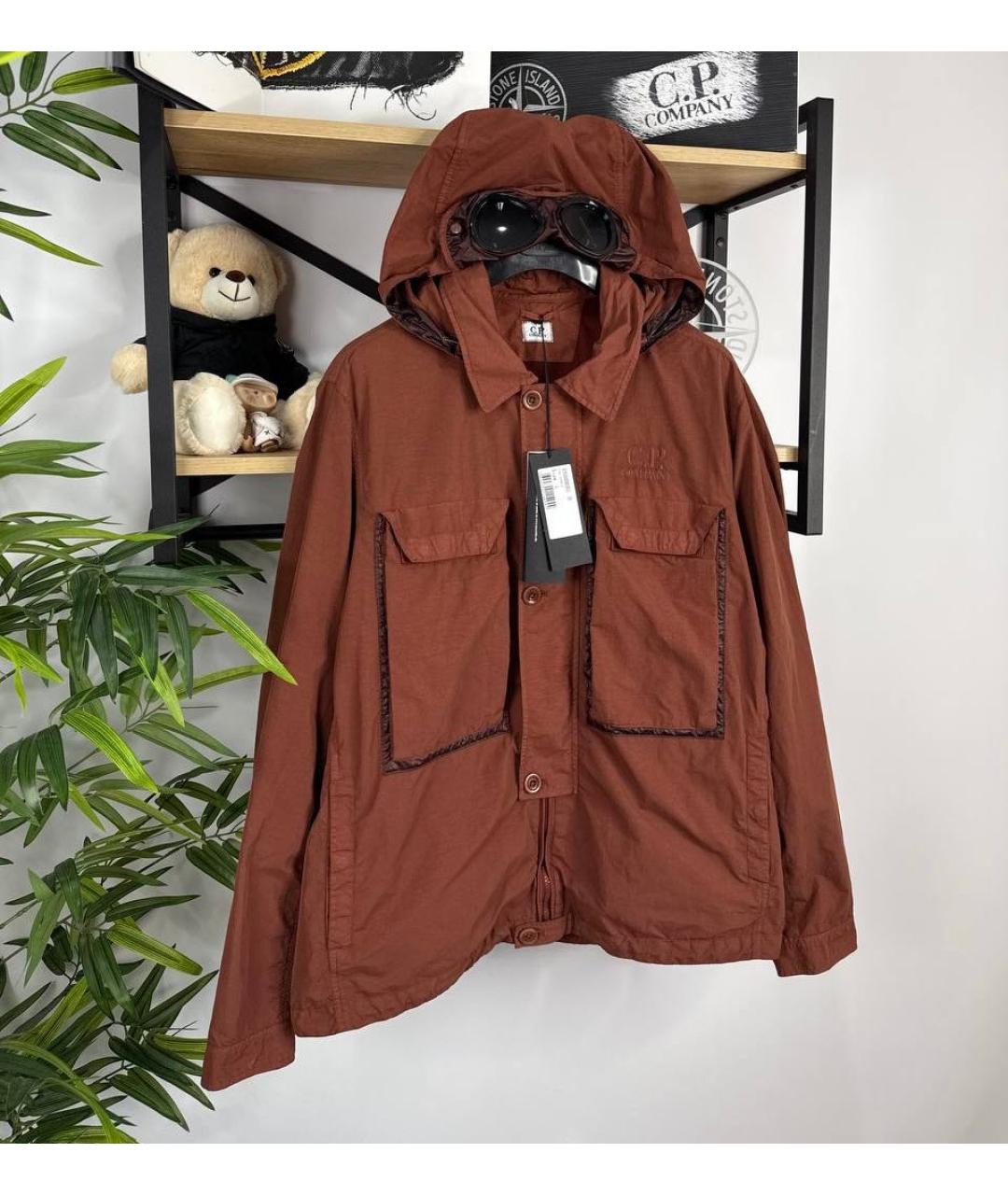 CP COMPANY Бордовая нейлоновая куртка, фото 3