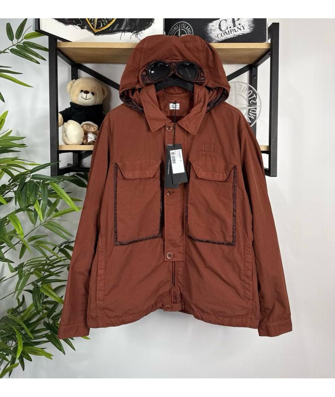 CP COMPANY Бордовая нейлоновая куртка, фото 8