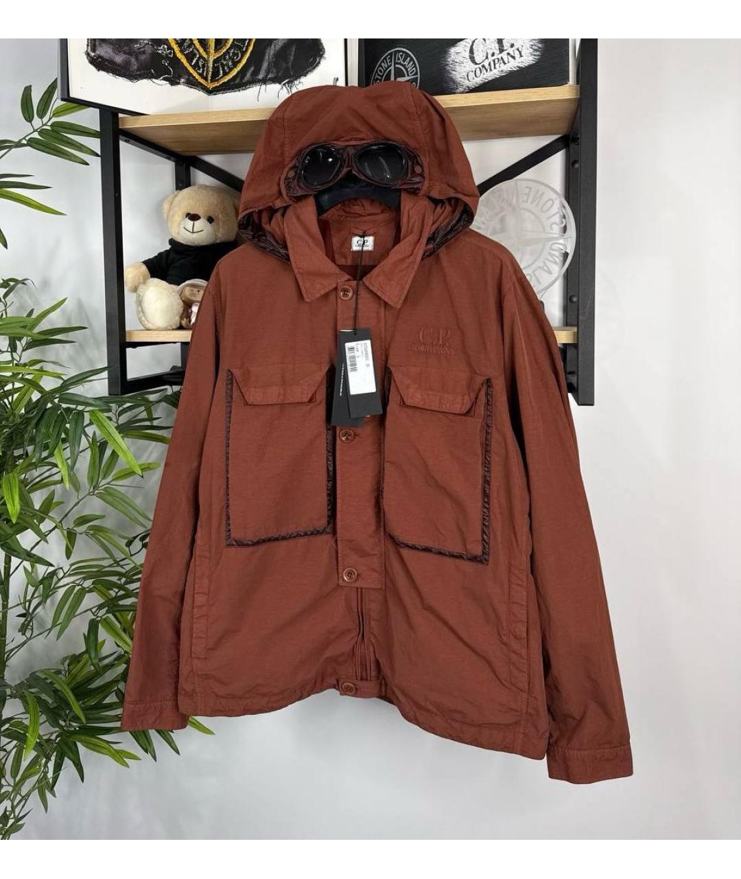 CP COMPANY Бордовая нейлоновая куртка, фото 5