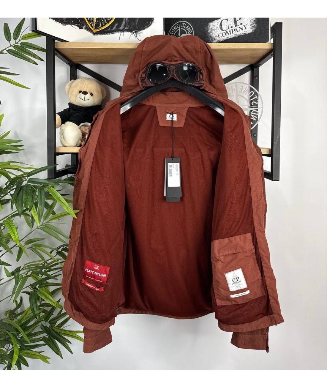 CP COMPANY Бордовая нейлоновая куртка, фото 6