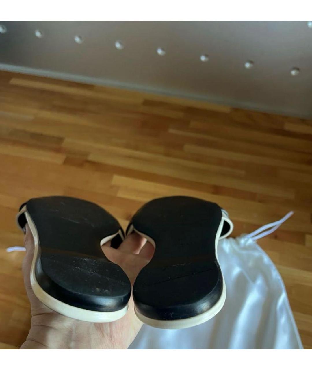 ROGER VIVIER Черные кожаные мюли, фото 4