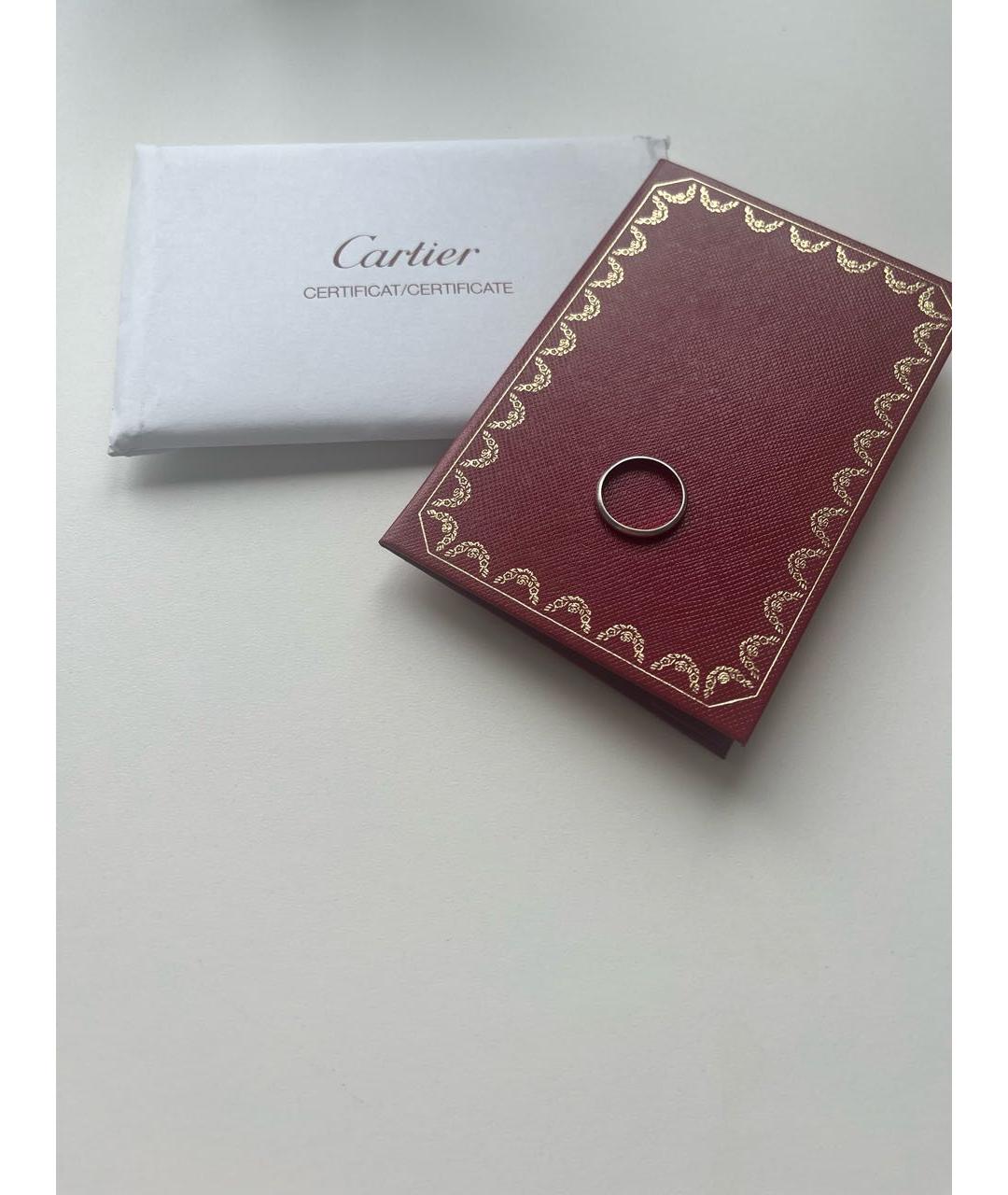CARTIER Серебряное платиновое кольцо, фото 3