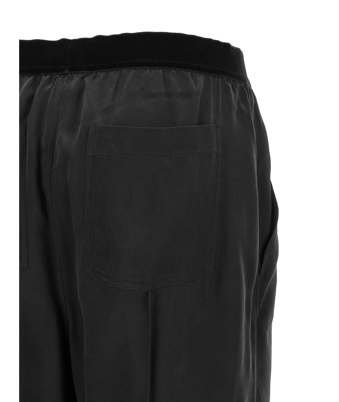 TOM FORD Черные шелковые прямые брюки, фото 4