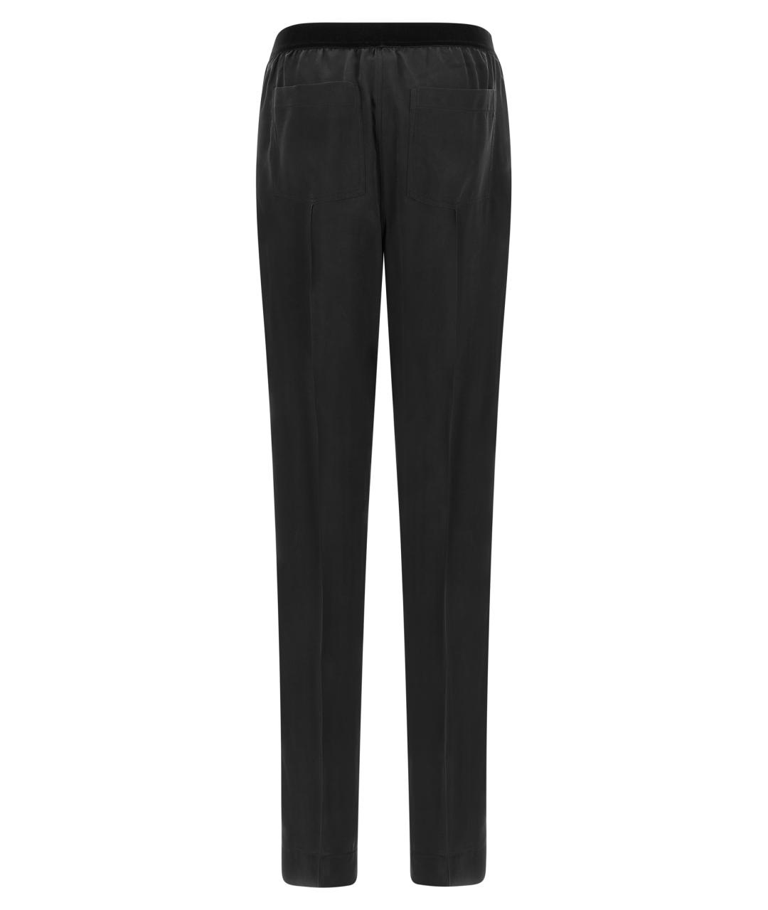 TOM FORD Черные шелковые прямые брюки, фото 2