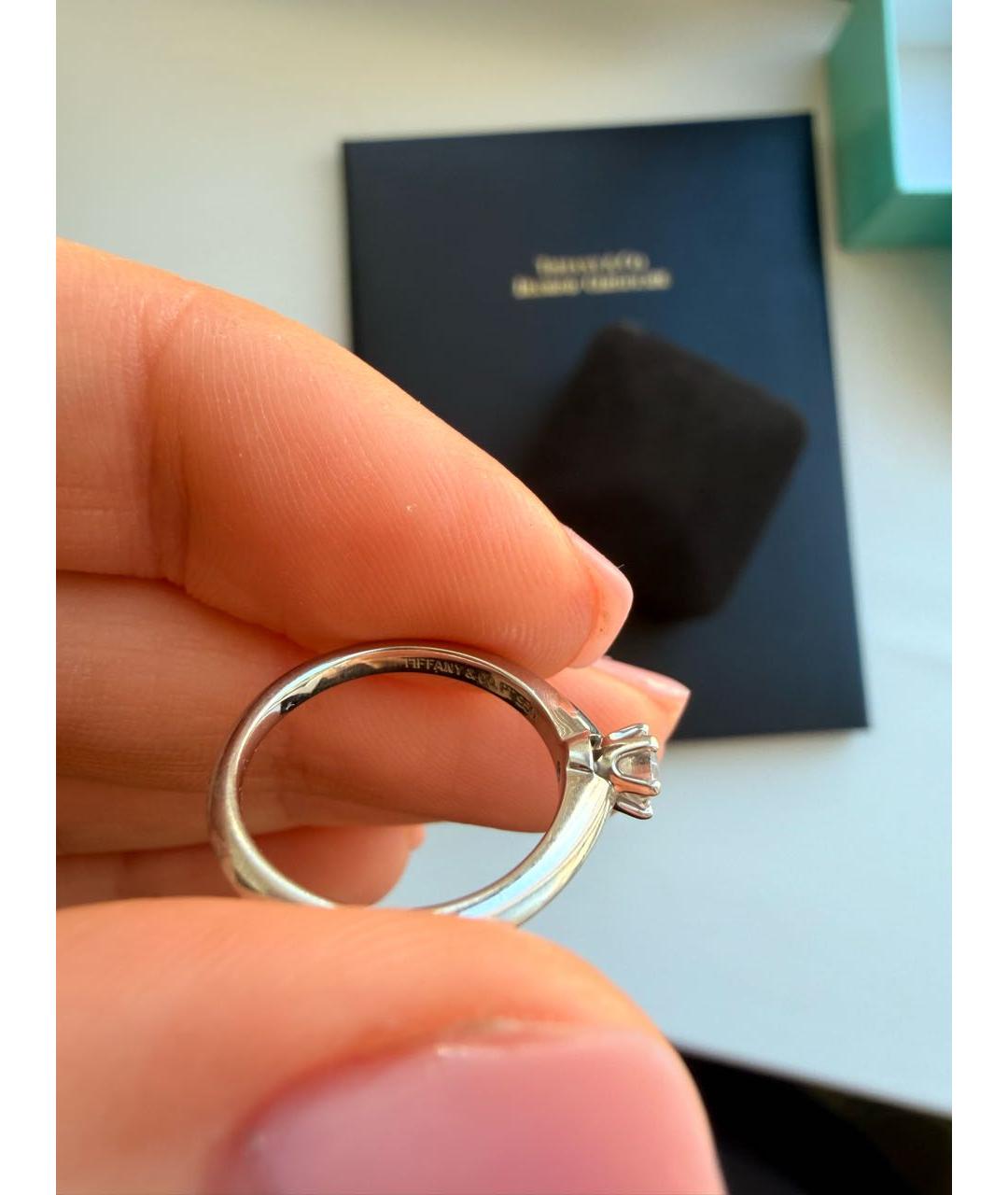 TIFFANY&CO Серебряное платиновое кольцо, фото 2