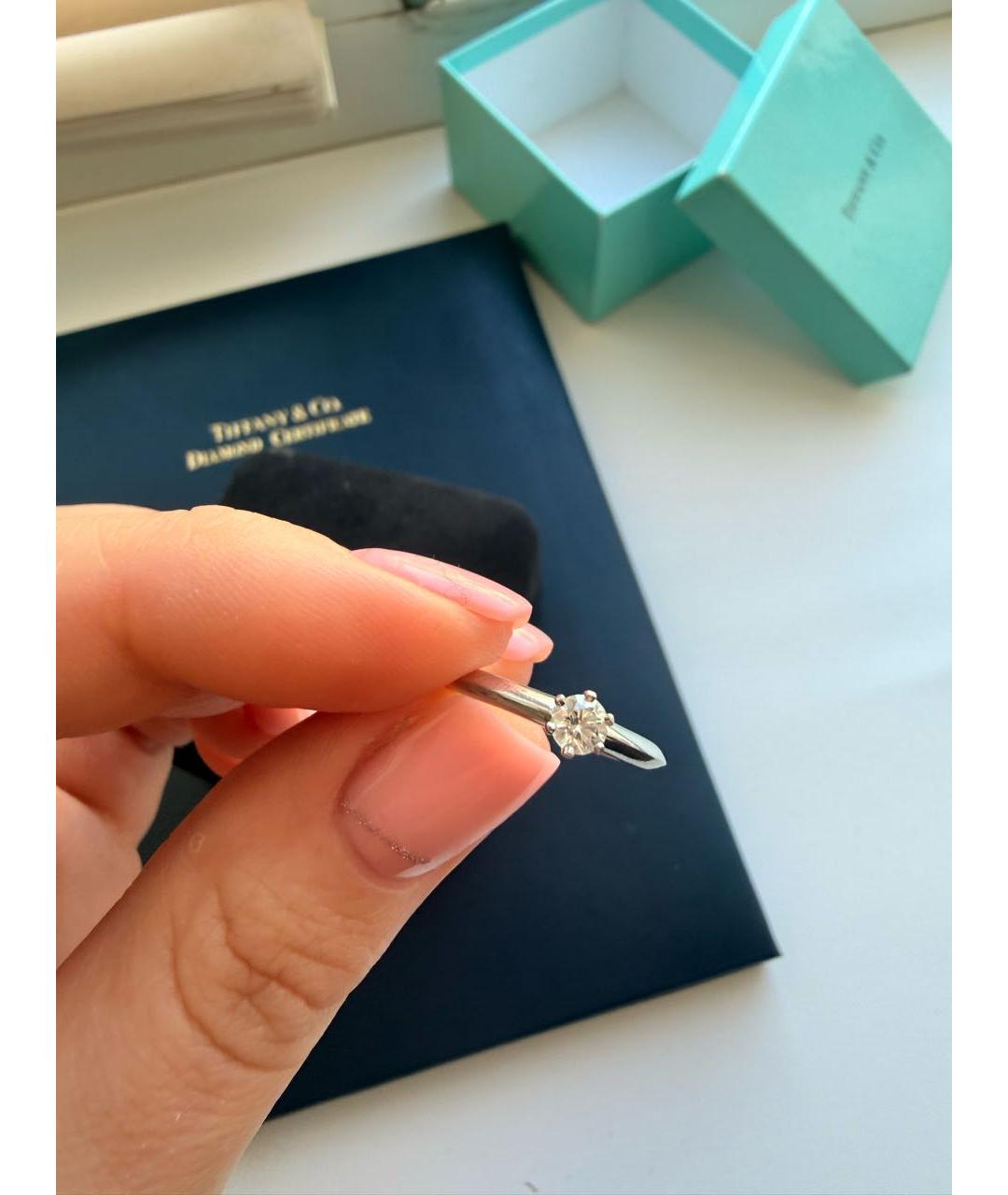 TIFFANY&CO Серебряное платиновое кольцо, фото 7