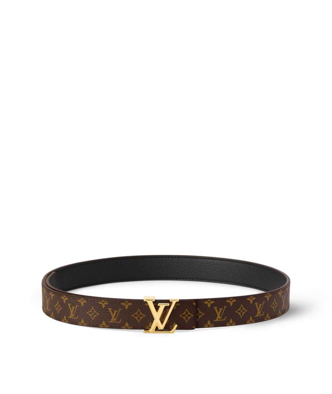 LOUIS VUITTON Черный кожаный ремень, фото 7