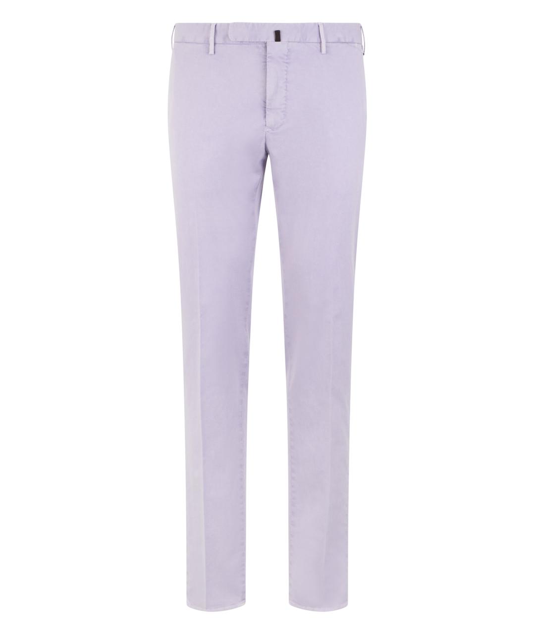 SLOWEAR Фиолетовые хлопковые классические брюки, фото 1