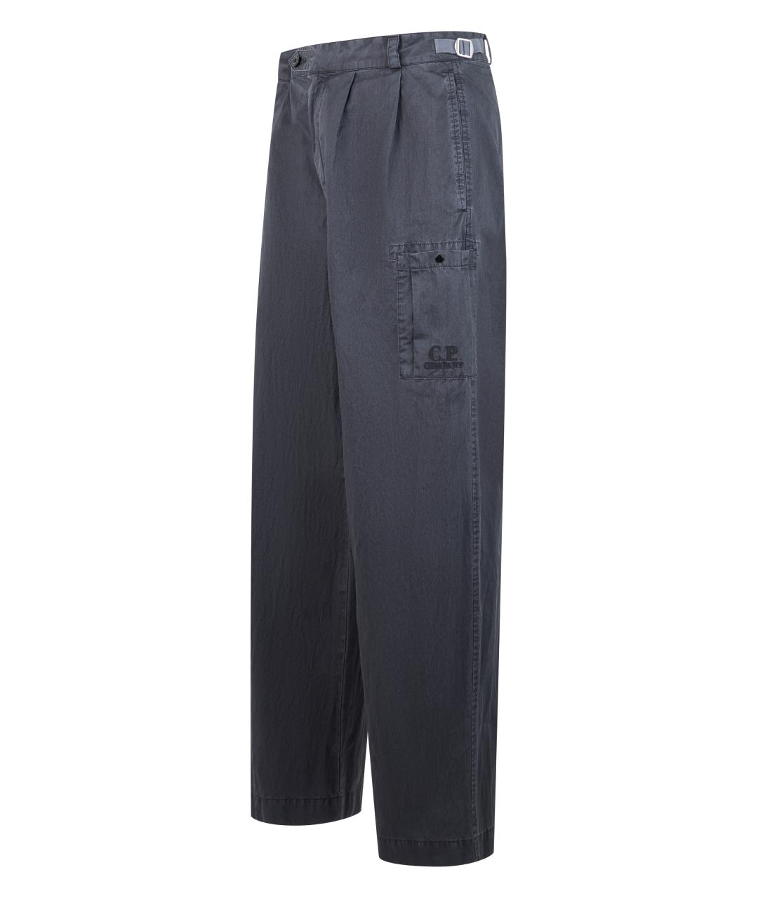 CP COMPANY Серые хлопковые повседневные брюки, фото 3