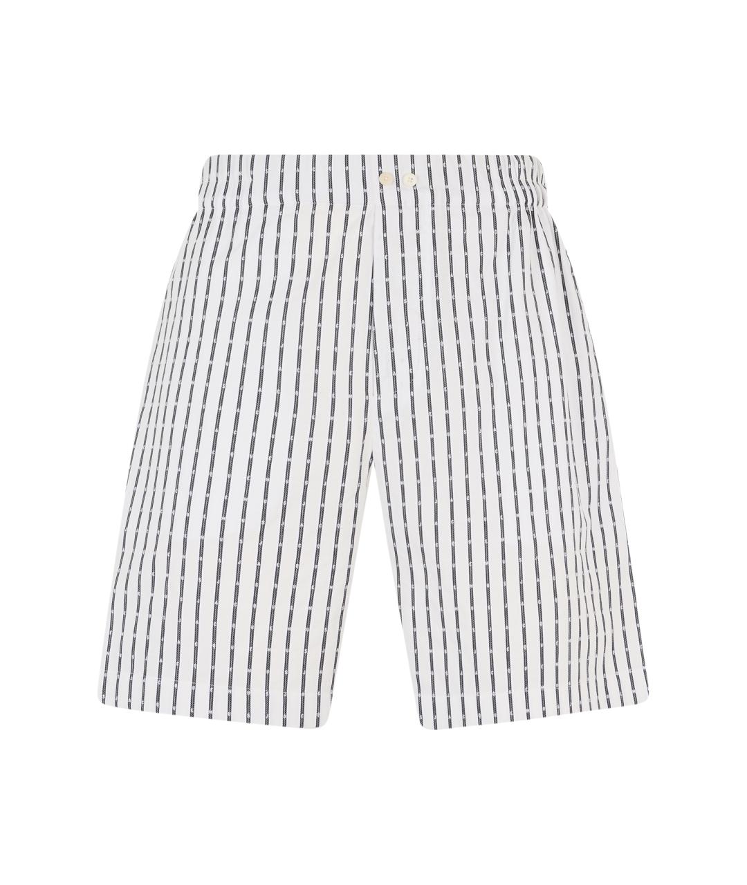 JACQUEMUS Белые хлопковые шорты, фото 1
