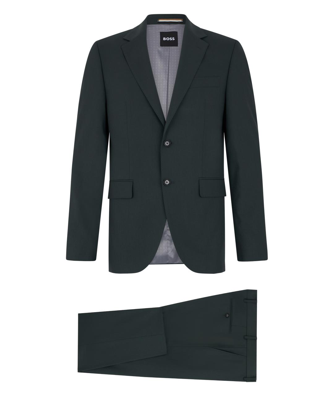 HUGO BOSS Зеленый классический костюм, фото 1