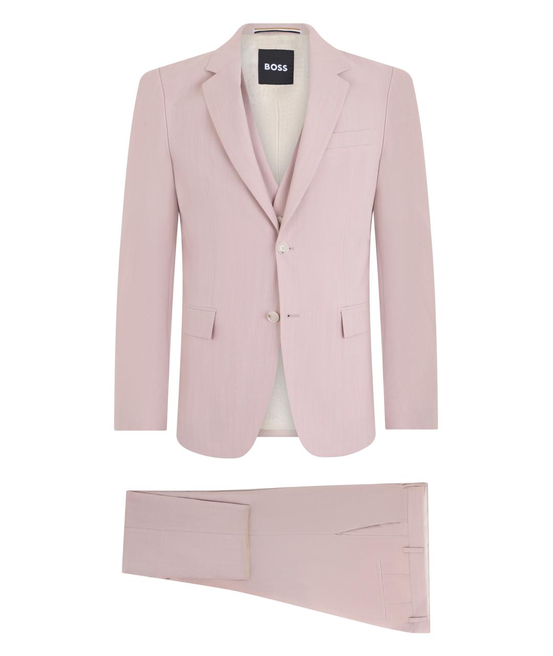 HUGO BOSS Розовый классический костюм, фото 1