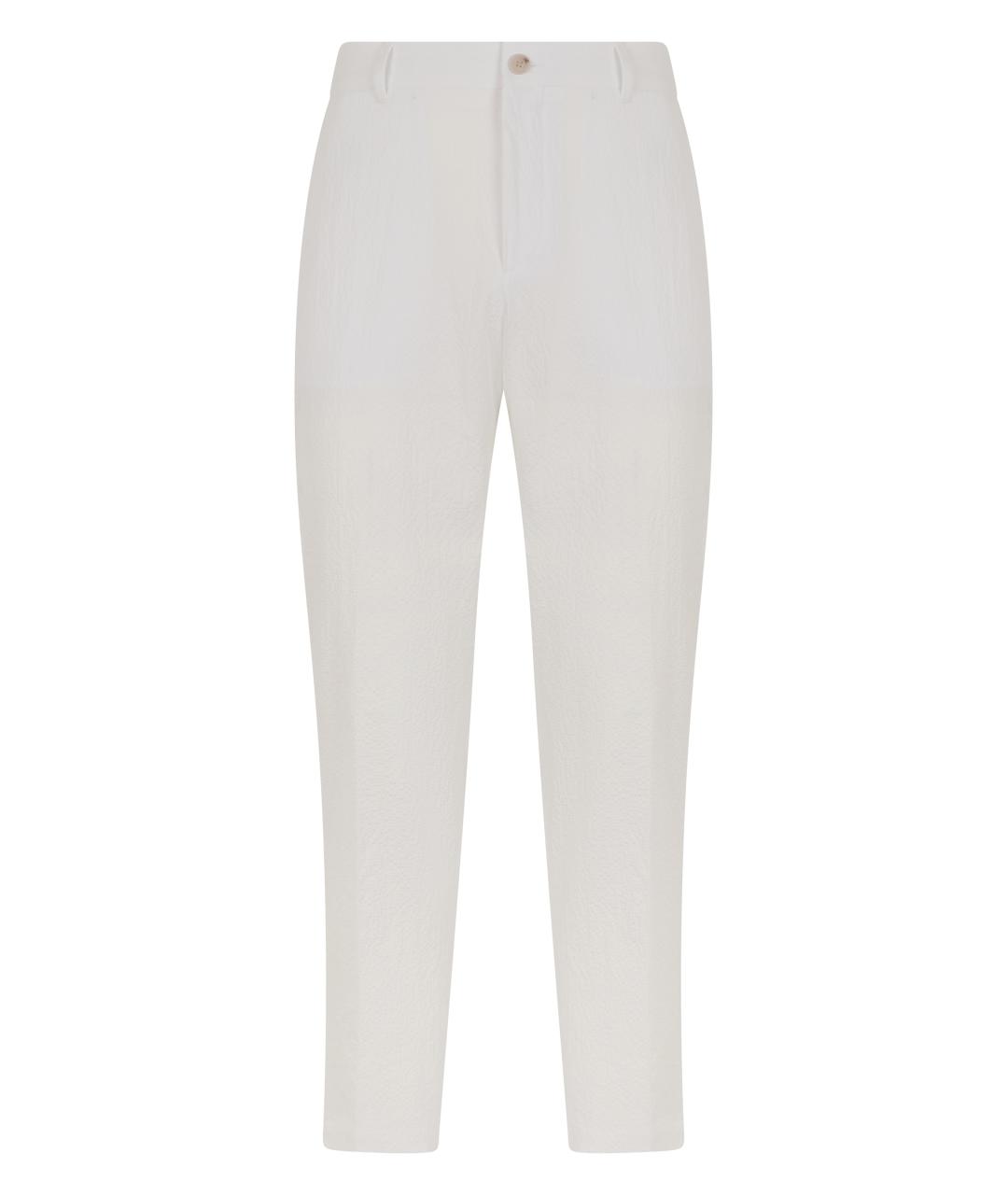 HUGO BOSS Белые хлопковые классические брюки, фото 1