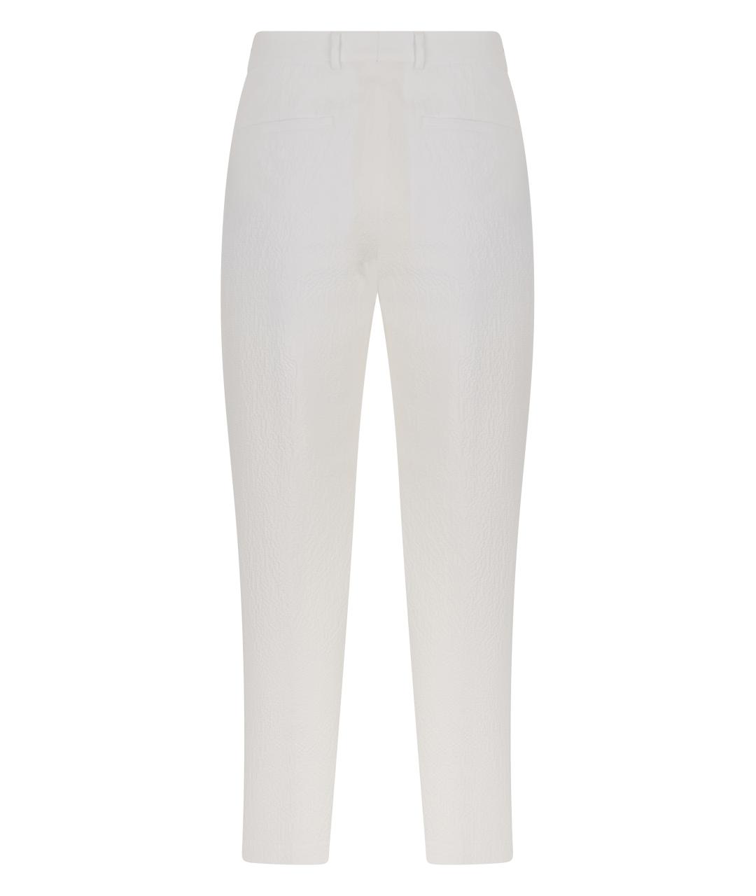 HUGO BOSS Белые хлопковые классические брюки, фото 2