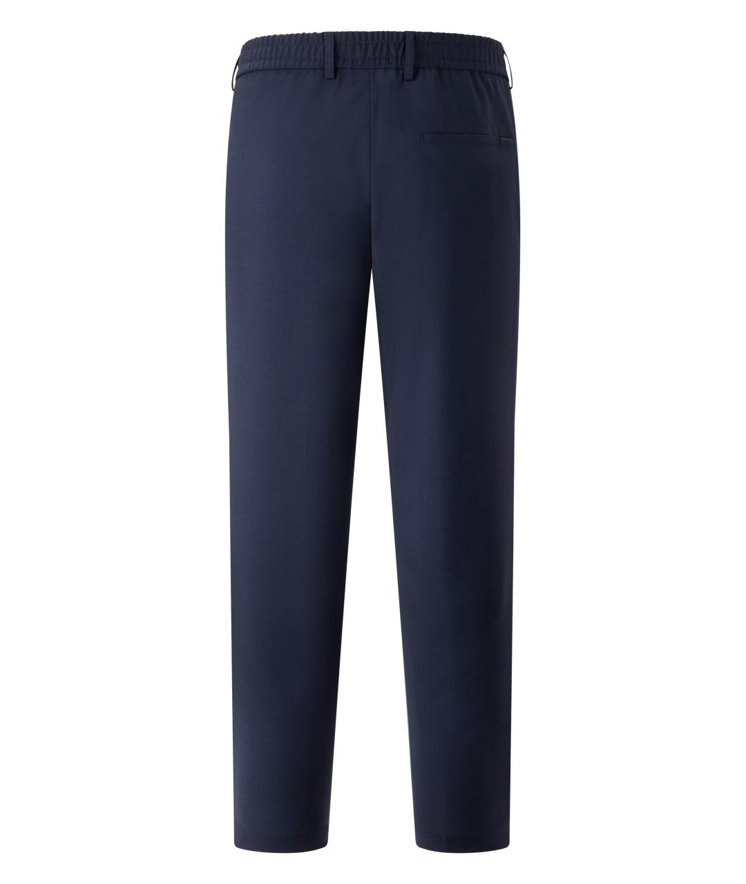 HUGO BOSS Синие льняные классические брюки, фото 2