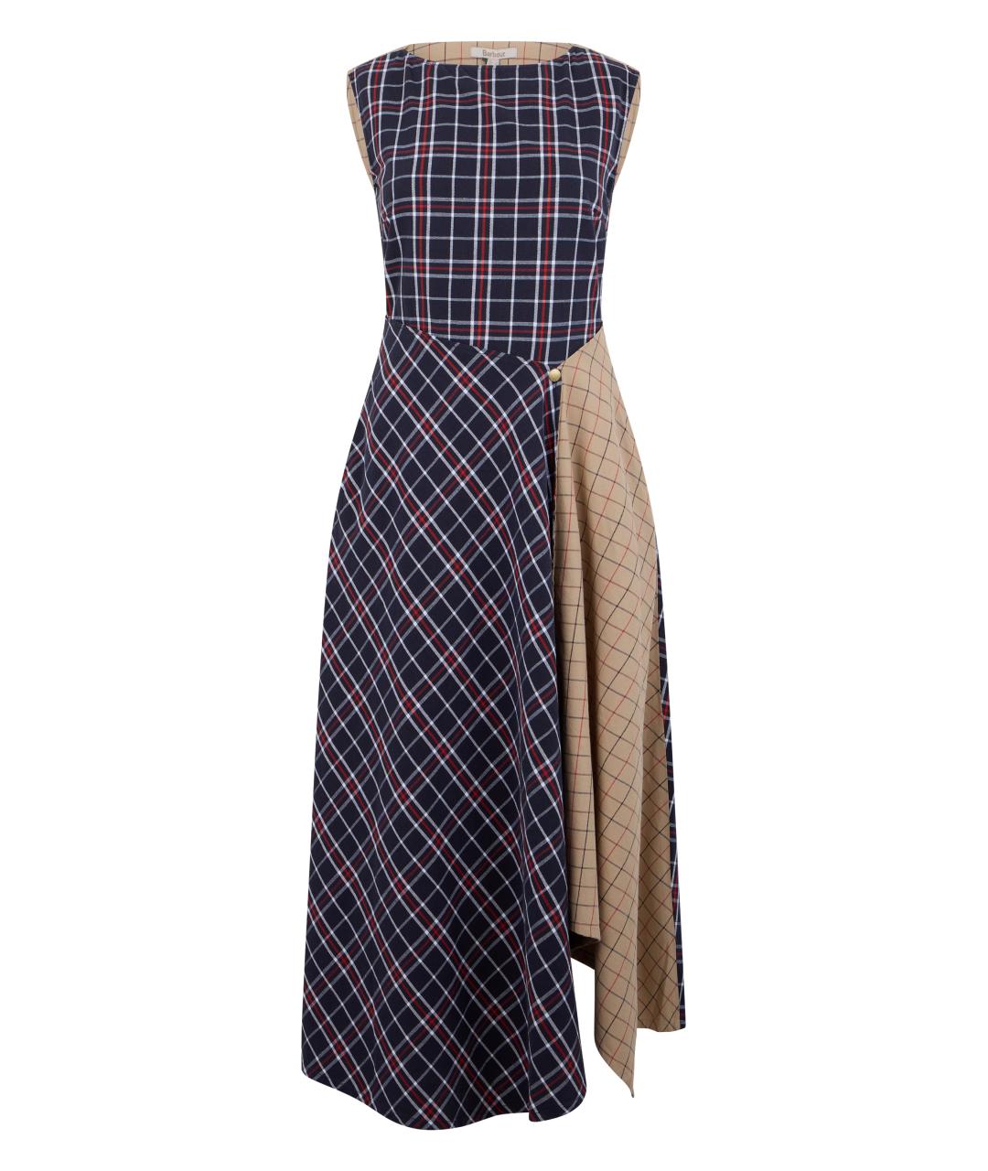 BARBOUR Синее хлопковое платье, фото 1