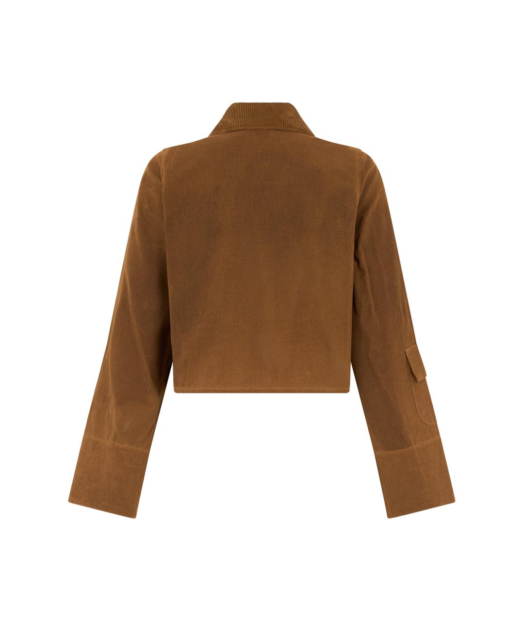 BARBOUR Коричневая хлопковая куртка, фото 2