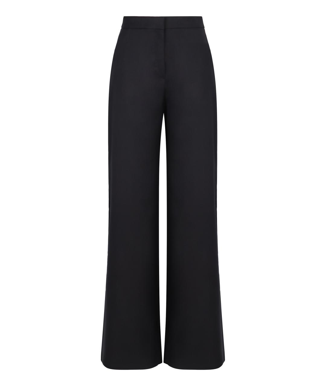 MAX MARA STUDIO Синие хлопковые прямые брюки, фото 1