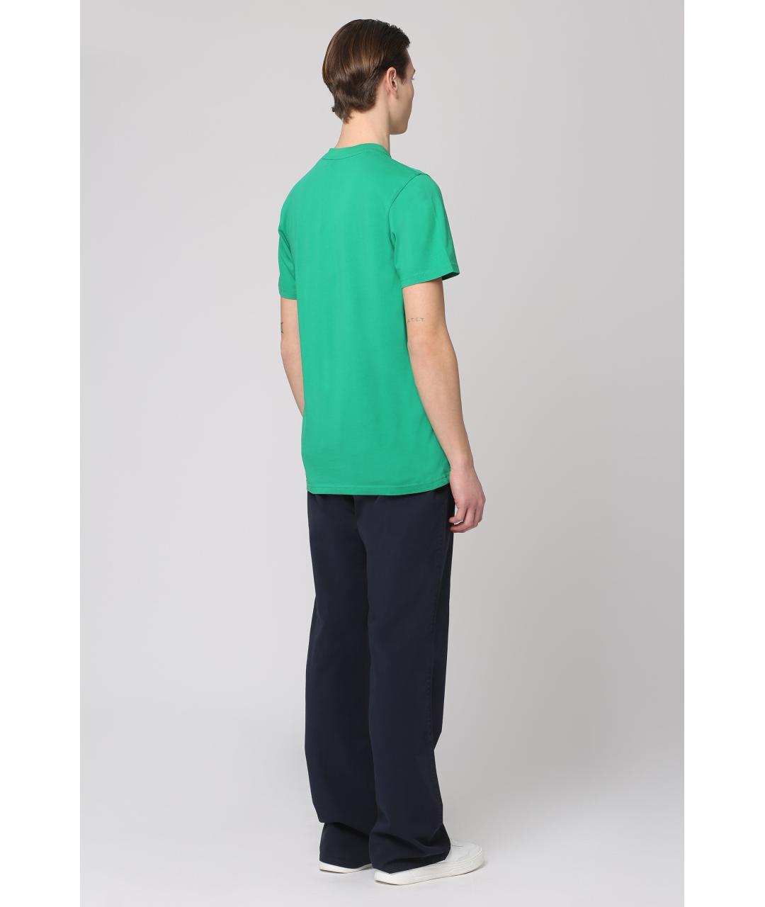 PALM ANGELS Синие хлопковые повседневные брюки, фото 4