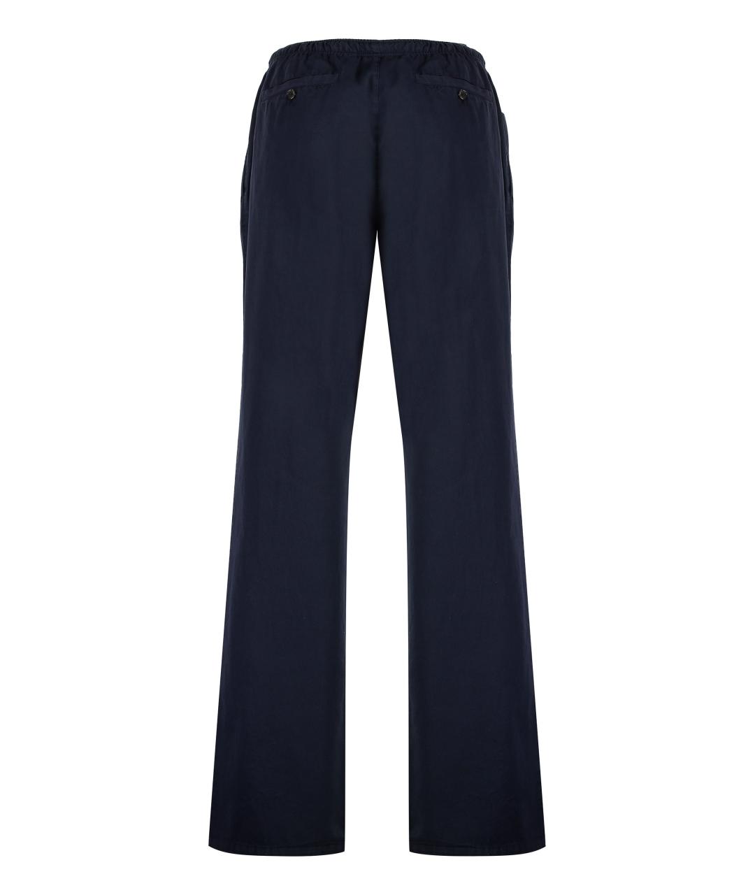 PALM ANGELS Синие хлопковые повседневные брюки, фото 2