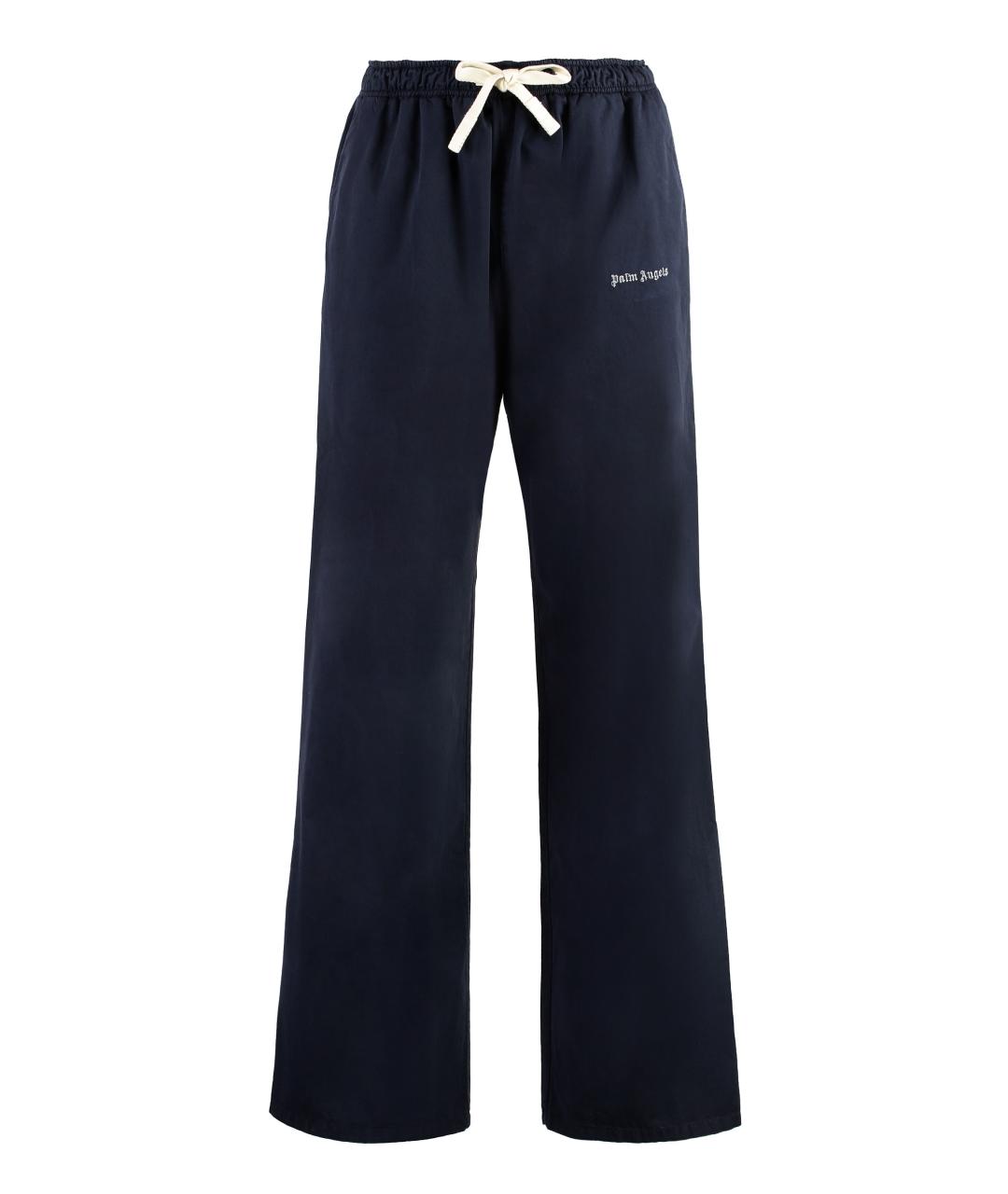 PALM ANGELS Синие хлопковые повседневные брюки, фото 1