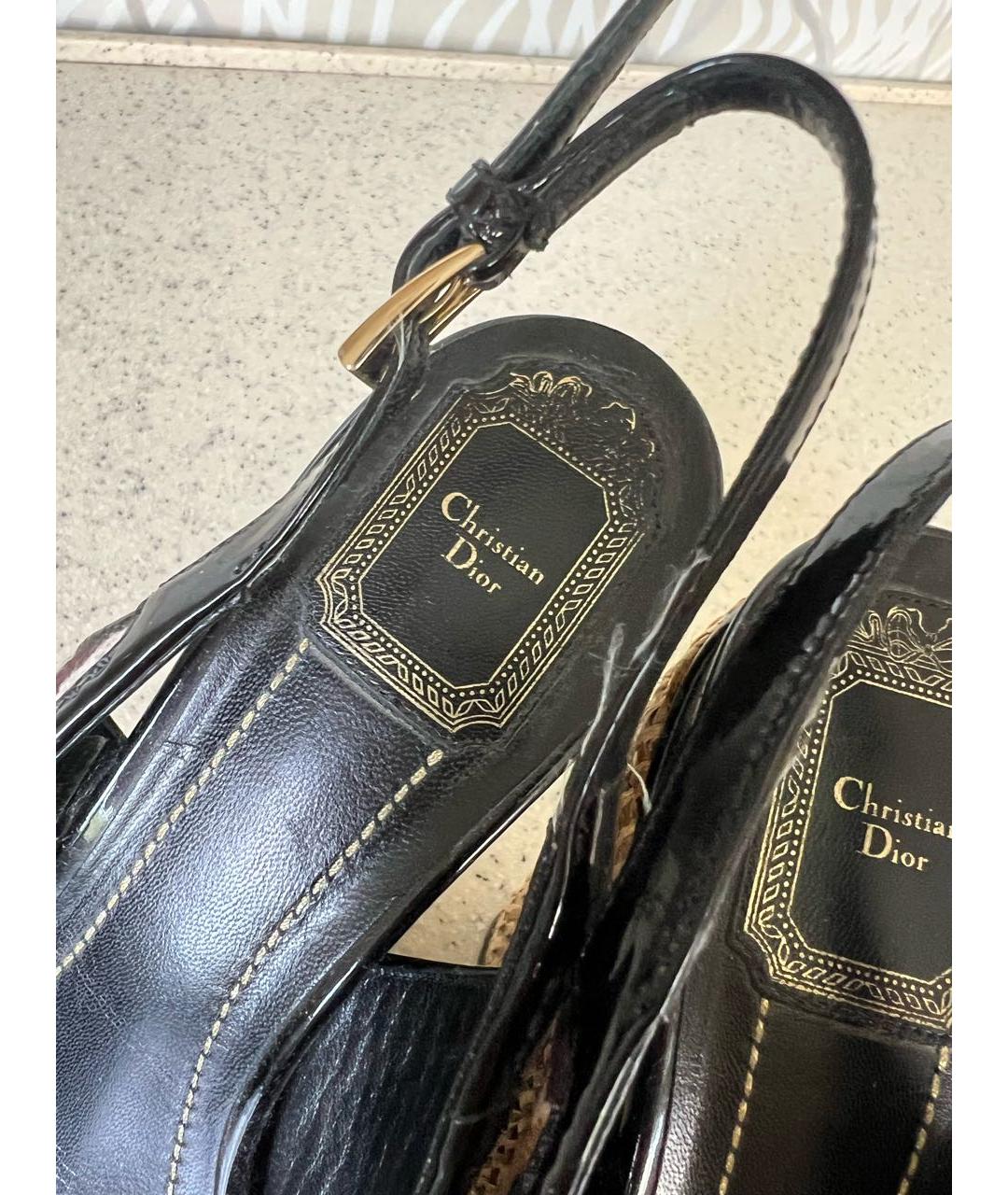 CHRISTIAN DIOR Мульти босоножки, фото 4