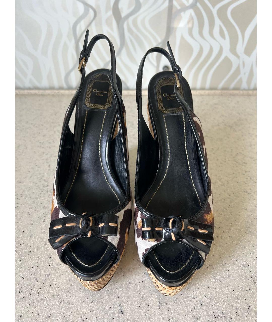 CHRISTIAN DIOR Мульти босоножки, фото 2