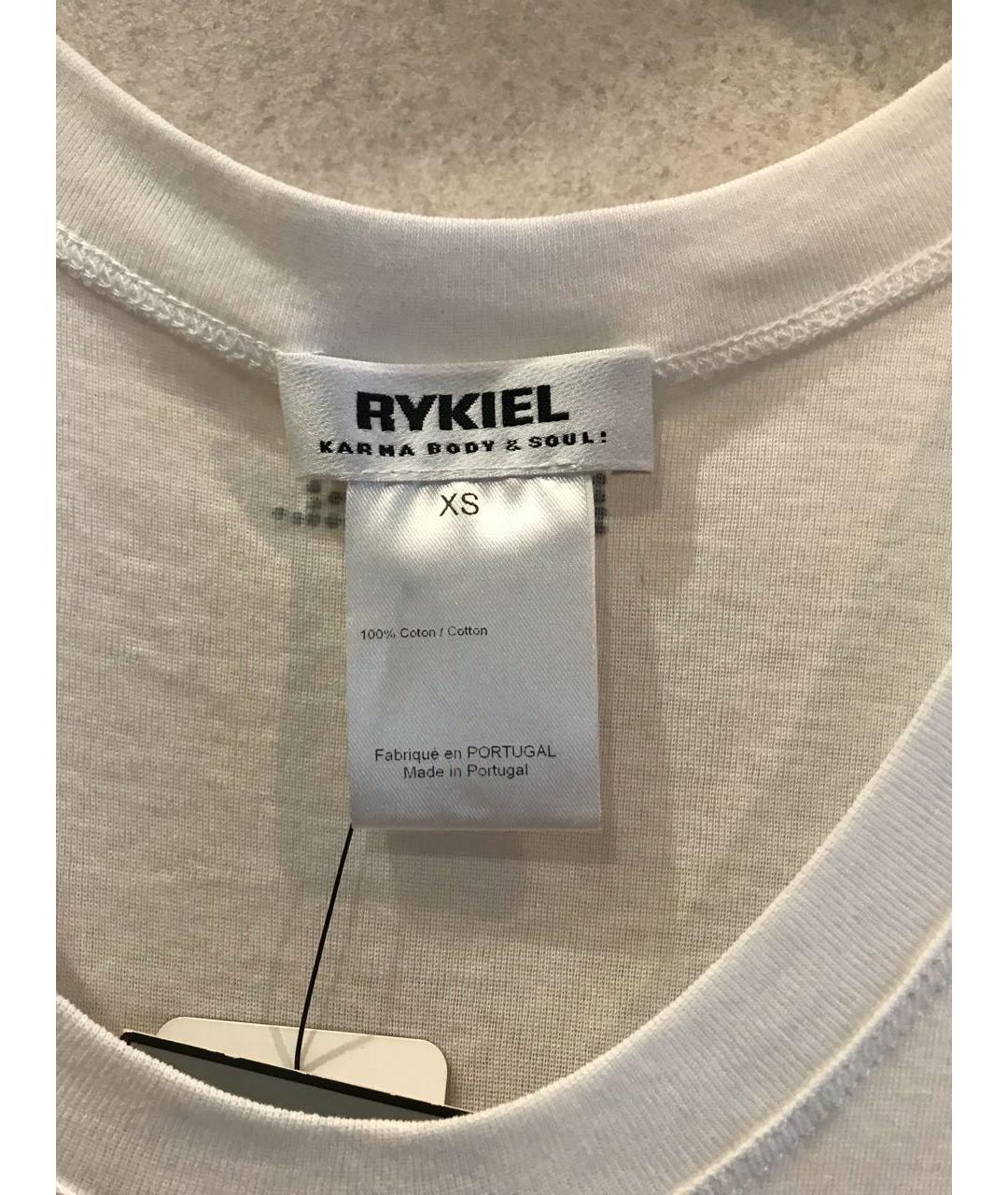 SONIA RYKIEL Белая хлопковая майка, фото 3