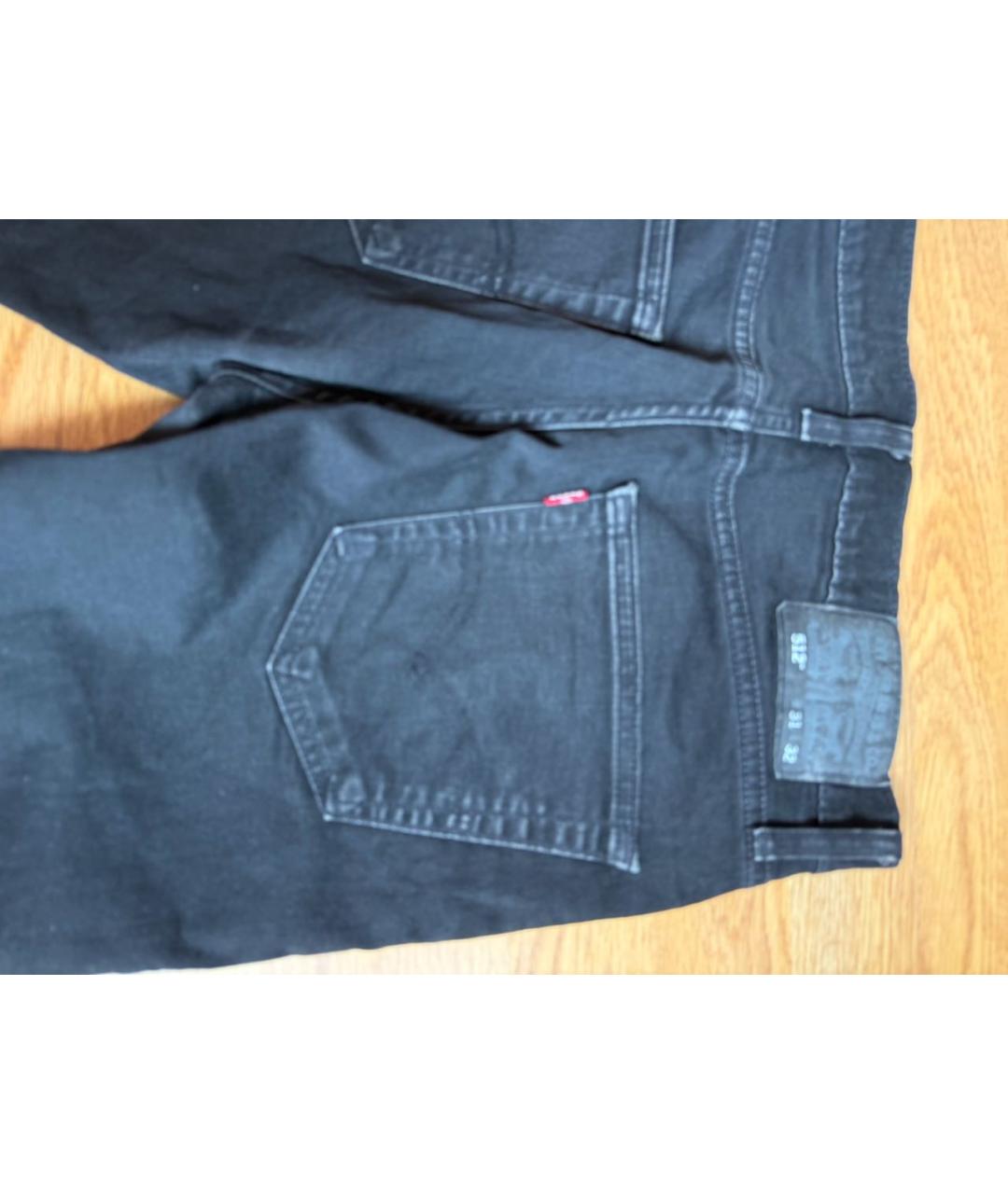 LEVI'S Черные хлопковые джинсы скинни, фото 3