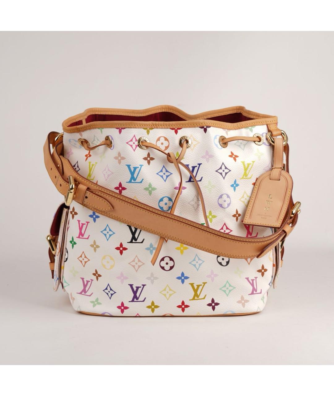 LOUIS VUITTON Белая канва сумка тоут, фото 9