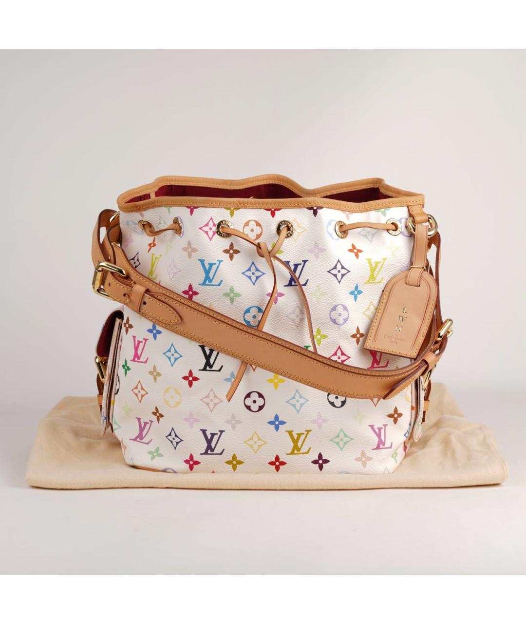 LOUIS VUITTON Белая канва сумка тоут, фото 2