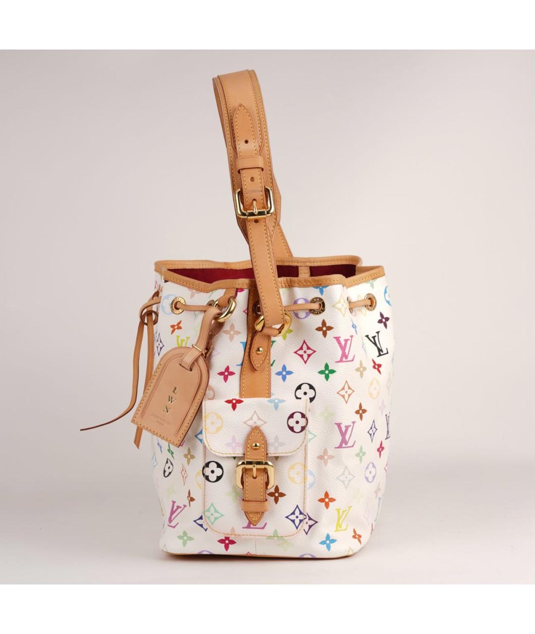 LOUIS VUITTON Белая канва сумка тоут, фото 6