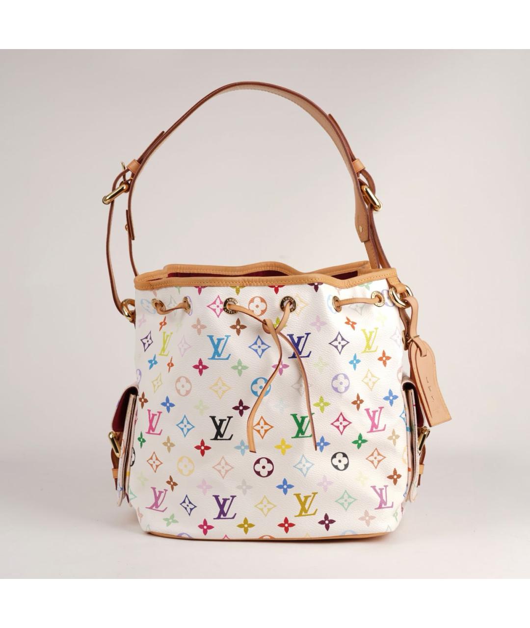 LOUIS VUITTON Белая канва сумка тоут, фото 3