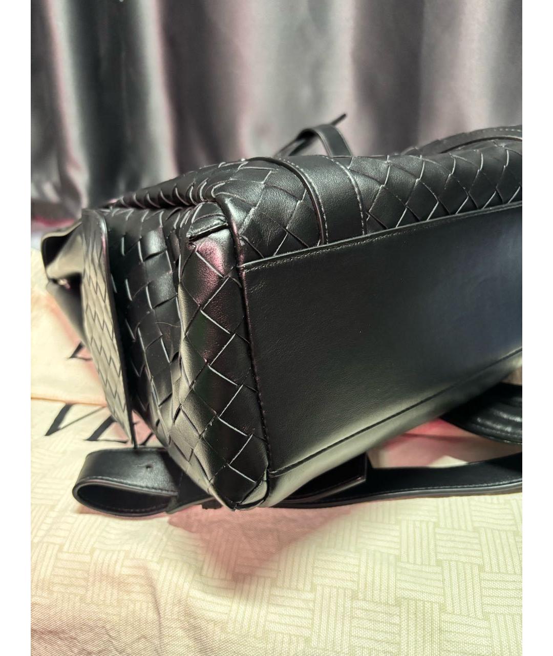 BOTTEGA VENETA Черный кожаный портфель, фото 6